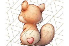 Cute Back View Sitting Animal Clipart PNG From Behind Product Image 5