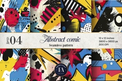 Pop Art Digital Paper |Comic Book Background Product Image 1