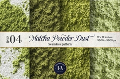 Matcha Powder Texture, Green Matcha Dust Digital Paper Product Image 1