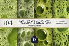 Matcha Foam Texture, Green Bubble Pattern Product Image 1