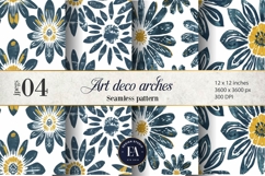 Daisy Floral Pattern | Block Print Daisy Texture Product Image 1
