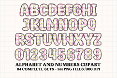 Baby Girl Alphabet, baby girl letters doodle, baby clipart Product Image 3