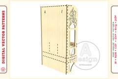 Wine Shelf v3 - laser cutting file - Glowforge ready SVG Product Image 9
