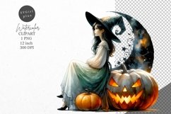 Halloween clipart, Witch clipart, Autumn clipart Product Image 1