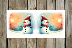 Christmas Snowman card | 4 xmas Sublimation Mug designs P2 Product Image 5