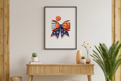 Basketball Mom Coquette Bow Clipart, basketball mom bow Product Image 8