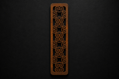 Elegant Swirl Wooden Bookmark for Book Lovers Product Image 1
