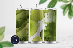 Spilled Matcha Texture, Green Abstract Liquid Digital Paper Product Image 2