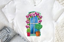 Flower Doors Watercolor PNG Clipart Product Image 3