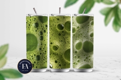 Matcha Foam Texture, Green Bubble Pattern Product Image 2