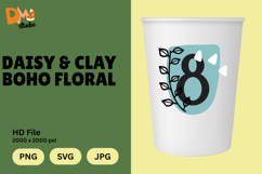 Daisy &amp; Clay Boho Floral Monogram Product Image 1