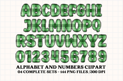 St patrick alphabet png clipart, st patrick letters doodle Product Image 3