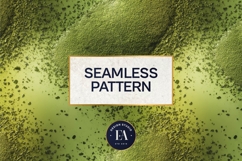 Spilled Matcha Texture, Green Abstract Liquid Digital Paper Product Image 3