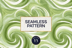 Watercolor Matcha Pattern, Green Wash Texture Product Image 3