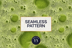 Matcha Foam Texture, Green Bubble Pattern Product Image 3