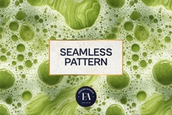 Matcha Foam Pattern, Matcha Froth Texture Digital Paper Product Image 3