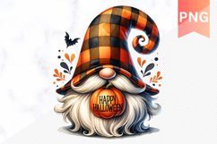 Halloween Gnome Sublimation - Clipart PNG Design Product Image 1