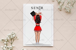 Cheer Sisters Clipart, Cheerleaders Clipart Product Image 9
