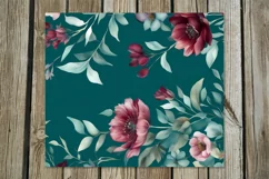 Vintage Flowers | 4 gentle tumbler Sublimation designs 2 Product Image 5