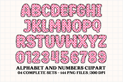 Valentine Alphabet Clip Art, valentines day letters doodle Product Image 3