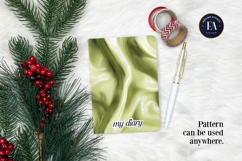 Matcha Liquid Marble, Green Abstract Swirl Digital Paper Product Image 4