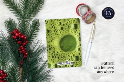 Matcha Foam Texture, Green Bubble Pattern Product Image 4