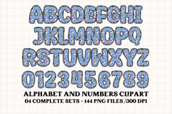 Christmas Alphabet png clipart, christmas letters doodle Product Image 3