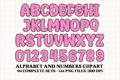 Birthday Girl Alphabet, birthday girl letters doodle clipart Product Image 3