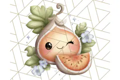 Fruit Doodles Clipart, Cute Cartoon Fruit PNG, Kawaii Food Product Image 5