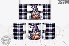Halloween Gnome Mug Wrap Sublimation - Halloween PNG Product Image 1