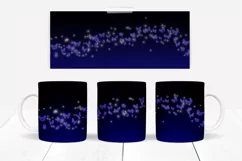 Butterfly Mug Wraps 10 Colours PNG & JPG Seamless pattern Product Image 5