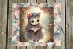Cute kitty | 10 children skinny tumbler Sublimation designs Product Image 9