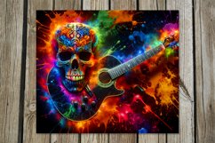 Music &amp; Skulls | 8 Skinny tumbler sublimation designs Product Image 9