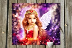 Christian Faith | Angels Skinny tumbler Sublimation designs Product Image 9