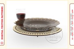 Wine Serving Tray - laser cutting file - Glowforge ready SVG Product Image 7