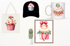 Christmas Dessert Watercolor 60 Cliparts Collection Product Image 9