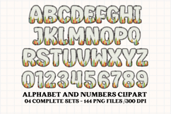 Back to School Alphabet png, letters doodle, school clipart Product Image 3