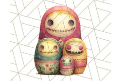 Possessed Toys Clipart PNG Haunted Doll Characters Product Image 5