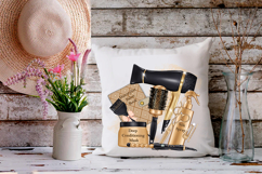 Luxury Hair Salon Sublimation PNG Black Gold Design Clipart Product Image 8