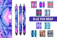 Blue Pen Bundle | Epoxy Pen Wrap | Sublimation Product Image 1
