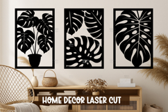 Monstera Wall Art SVG | Laser Cut Decor Template Product Image 1