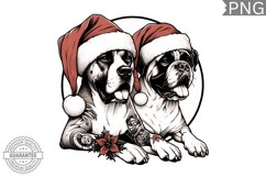 Christmas Dog Clipart - Christmas Sublimation PNG Design Product Image 1