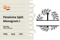 Petalvine Split Monogram Product Image 1