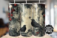 Gothic Christmas Tumbler | Christmas Tumbler Wrap Product Image 1