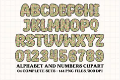Christmas Alphabet png clipart, christmas letters doodle Product Image 3