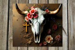 Halloween cow | 4 Skinny tumbler sublimation designs P2 Product Image 5