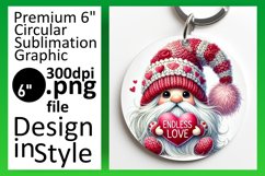 Vibrant Round Design Car Coaster PNG , Gnomes Product Image 1