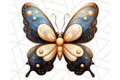 Jewel Toned Butterfly PNG Clipart, Vibrant Butterflies Product Image 5
