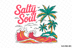 Salty Soul Svg | Quotes Svg | Svg Cut Files Product Image 1