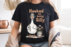 Hooked on Being Silly Goose PNG, Fishing Sublimation Design Product Image 8